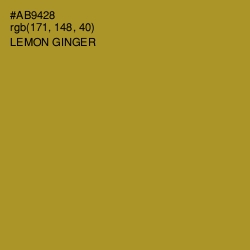 #AB9428 - Lemon Ginger Color Image